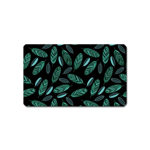 Leaves Pattern Abstract Blade Magnet (Name Card) from ArtsNow.com Front