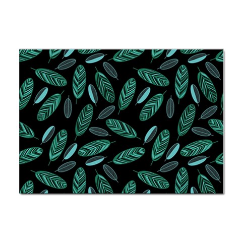 Leaves Pattern Abstract Blade Sticker A4 (10 pack) from ArtsNow.com Front