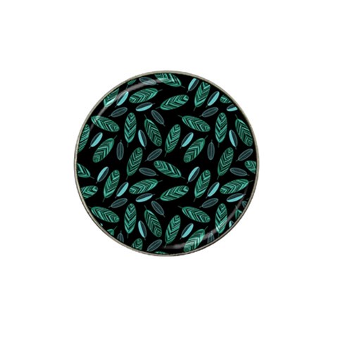 Leaves Pattern Abstract Blade Hat Clip Ball Marker from ArtsNow.com Front