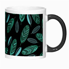 Leaves Pattern Abstract Blade Morph Mug from ArtsNow.com Right