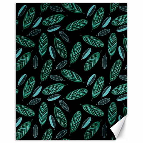 Leaves Pattern Abstract Blade Canvas 11  x 14  from ArtsNow.com 10.95 x13.48  Canvas - 1