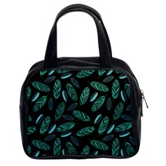 Leaves Pattern Abstract Blade Classic Handbag (Two Sides) from ArtsNow.com Front