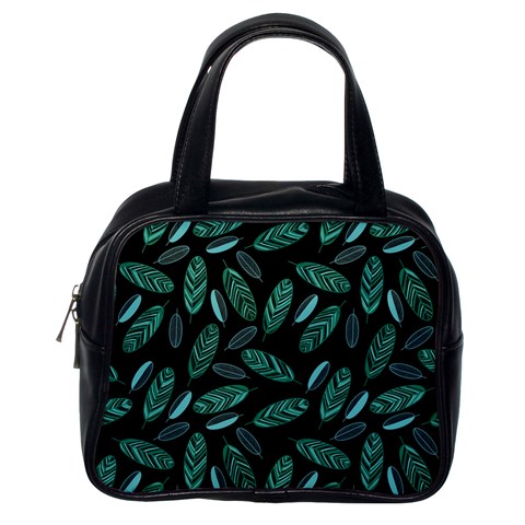 Leaves Pattern Abstract Blade Classic Handbag (Two Sides) from ArtsNow.com Back