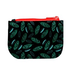 Leaves Pattern Abstract Blade Mini Coin Purse from ArtsNow.com Back