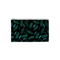 Leaves Pattern Abstract Blade Cosmetic Bag (Small) from ArtsNow.com Front