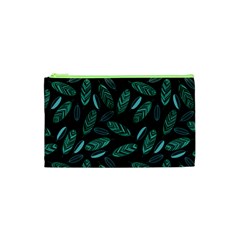 Leaves Pattern Abstract Blade Cosmetic Bag (Small) from ArtsNow.com Front