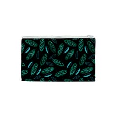 Leaves Pattern Abstract Blade Cosmetic Bag (Small) from ArtsNow.com Back