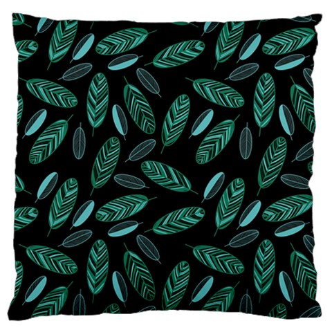 Leaves Pattern Abstract Blade Large Cushion Case (One Side) from ArtsNow.com Front