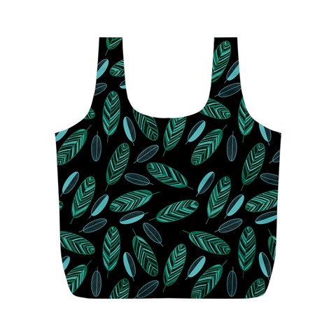 Leaves Pattern Abstract Blade Full Print Recycle Bag (M) from ArtsNow.com Front