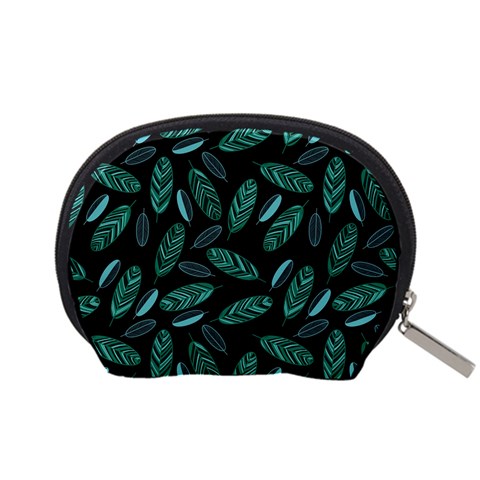 Leaves Pattern Abstract Blade Accessory Pouch (Small) from ArtsNow.com Back