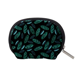 Leaves Pattern Abstract Blade Accessory Pouch (Small) from ArtsNow.com Back