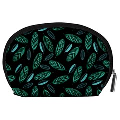 Leaves Pattern Abstract Blade Accessory Pouch (Large) from ArtsNow.com Back