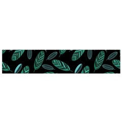 Leaves Pattern Abstract Blade Small Premium Plush Fleece Scarf from ArtsNow.com Front