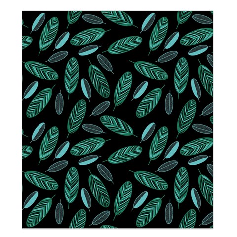 Leaves Pattern Abstract Blade Duvet Cover Double Side (King Size) from ArtsNow.com Back