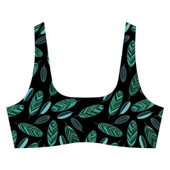 Leaves Pattern Abstract Blade Cross Back Hipster Bikini Set from ArtsNow.com Front