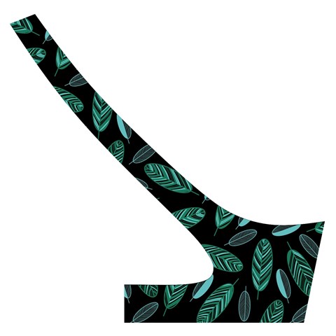 Leaves Pattern Abstract Blade Cross Back Hipster Bikini Set from ArtsNow.com Back Right