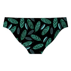 Leaves Pattern Abstract Blade Cross Back Hipster Bikini Set from ArtsNow.com Back Under