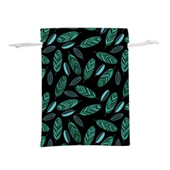 Leaves Pattern Abstract Blade Lightweight Drawstring Pouch (S) from ArtsNow.com Front