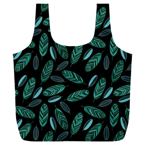 Leaves Pattern Abstract Blade Full Print Recycle Bag (XXL) from ArtsNow.com Front