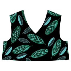 Leaves Pattern Abstract Blade Kids  Midi Sailor Dress from ArtsNow.com Front Top