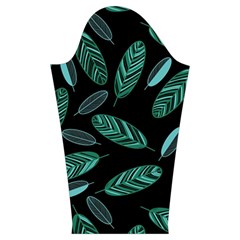 Leaves Pattern Abstract Blade Kids  Midi Sailor Dress from ArtsNow.com Sleeve Left