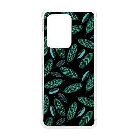 Leaves Pattern Abstract Blade Samsung Galaxy S20 Ultra 6.9 Inch TPU UV Case from ArtsNow.com Front