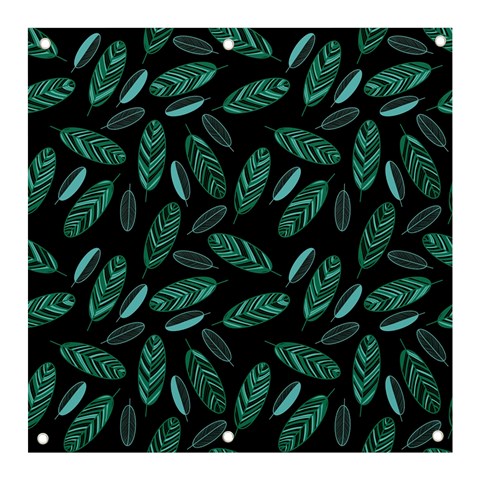 Leaves Pattern Abstract Blade Banner and Sign 3  x 3  from ArtsNow.com Front