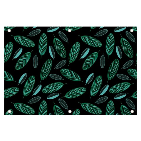 Leaves Pattern Abstract Blade Banner and Sign 6  x 4  from ArtsNow.com Front