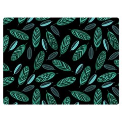 Leaves Pattern Abstract Blade Two Sides Premium Plush Fleece Blanket (Baby Size) from ArtsNow.com 40 x30  Blanket Front