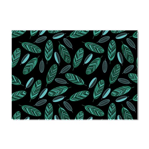 Leaves Pattern Abstract Blade Crystal Sticker (A4) from ArtsNow.com Front