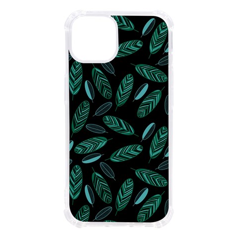 Leaves Pattern Abstract Blade iPhone 13 TPU UV Print Case from ArtsNow.com Front