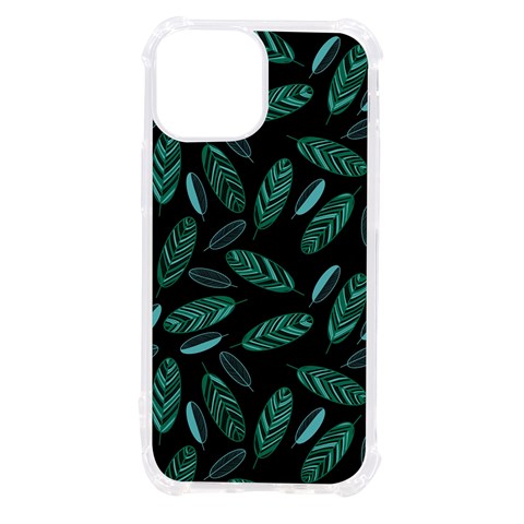 Leaves Pattern Abstract Blade iPhone 13 mini TPU UV Print Case from ArtsNow.com Front