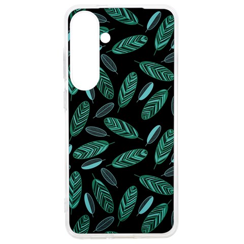 Leaves Pattern Abstract Blade Samsung Galaxy S24 Ultra 6.9 Inch TPU UV Case from ArtsNow.com Front