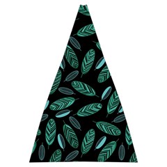 Leaves Pattern Abstract Blade Automatic Folding Umbrella with Case (Large) from ArtsNow.com 13.71 x19.92  Umbrella - 2