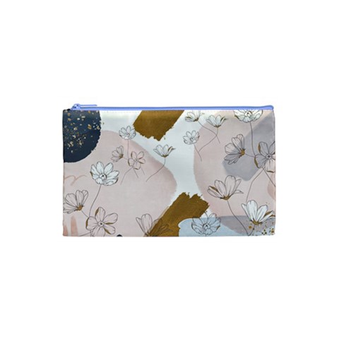 Flower Branch Corolla Wreath Cosmetic Bag (Small) from ArtsNow.com Front