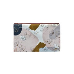 Flower Branch Corolla Wreath Cosmetic Bag (Small) from ArtsNow.com Front