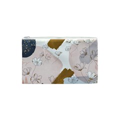 Flower Branch Corolla Wreath Cosmetic Bag (Small) from ArtsNow.com Front