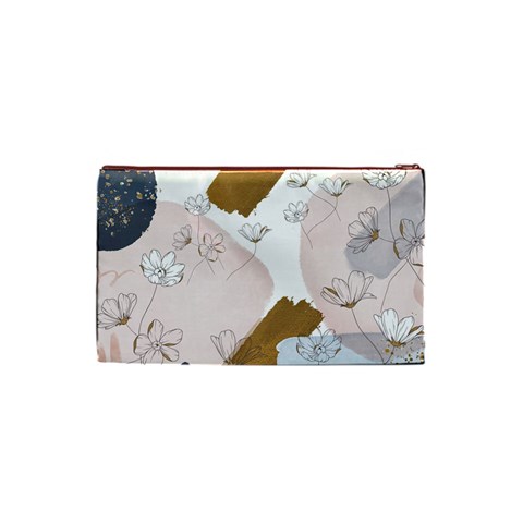 Flower Branch Corolla Wreath Cosmetic Bag (Small) from ArtsNow.com Back