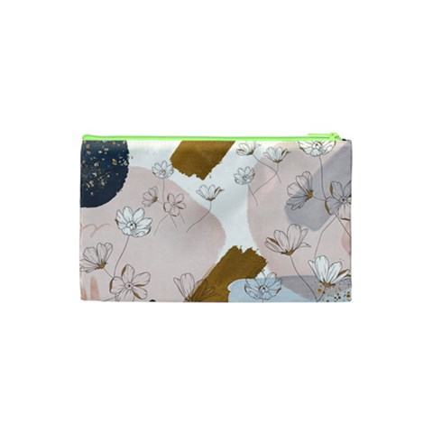 Flower Branch Corolla Wreath Cosmetic Bag (Small) from ArtsNow.com Back