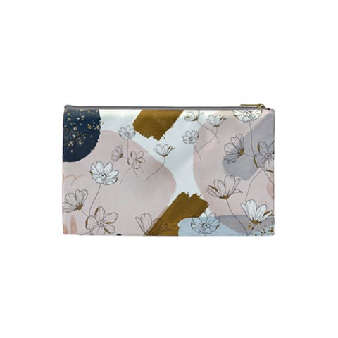 Flower Branch Corolla Wreath Cosmetic Bag (Small) from ArtsNow.com Back