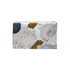 Flower Branch Corolla Wreath Cosmetic Bag (Small) from ArtsNow.com Back