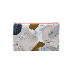 Flower Branch Corolla Wreath Cosmetic Bag (Small) from ArtsNow.com Back