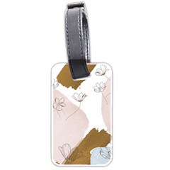 Flower Branch Corolla Wreath Luggage Tag (two sides) from ArtsNow.com Back