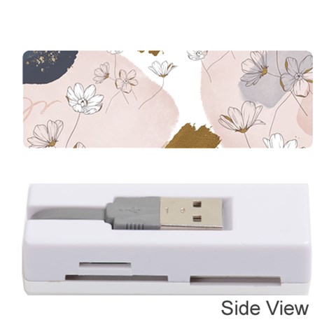 Flower Branch Corolla Wreath Memory Card Reader (Stick) from ArtsNow.com Front