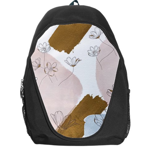 Flower Branch Corolla Wreath Backpack Bag from ArtsNow.com Front