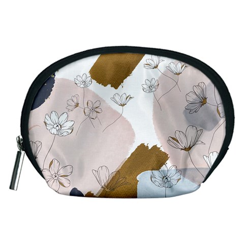 Flower Branch Corolla Wreath Accessory Pouch (Medium) from ArtsNow.com Front