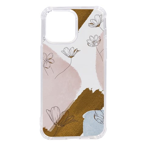 Flower Branch Corolla Wreath iPhone 14 Pro Max TPU UV Print Case from ArtsNow.com Front