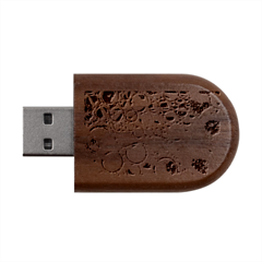 Oil Drop Water Oil Abstract Oily Wood Oval USB Flash Drive from ArtsNow.com USB