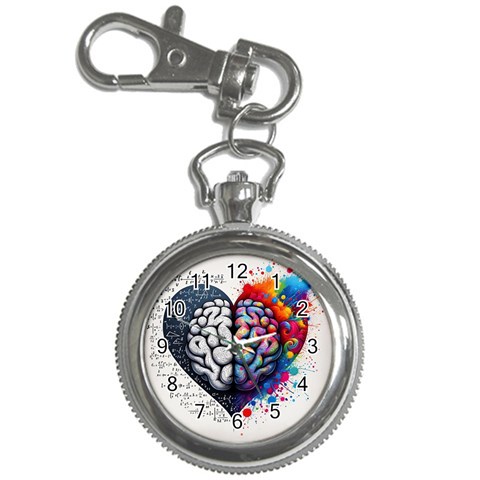 Brain Heart Math Key Chain Watches from ArtsNow.com Front