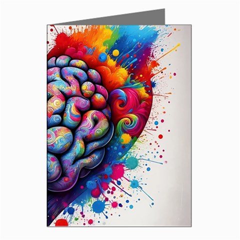 Brain Heart Math Greeting Cards (Pkg of 8) from ArtsNow.com Left